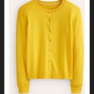 Boden Yellow Women's Cotton Catroina Sweater. Size M